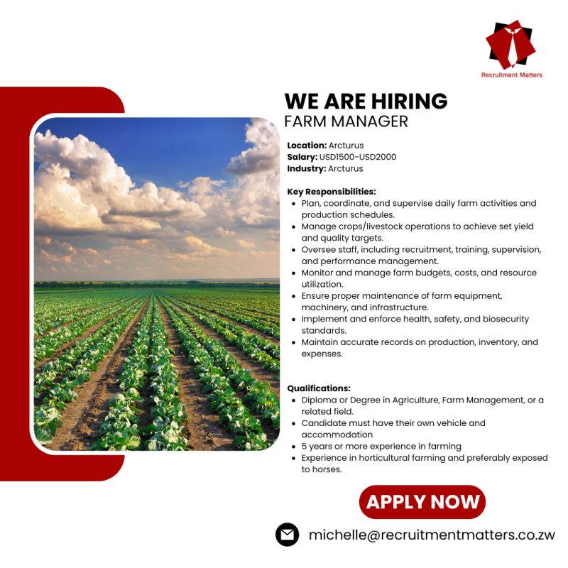 agriculture qualifications